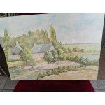 Средна картина масло на фазер Испания - 3824